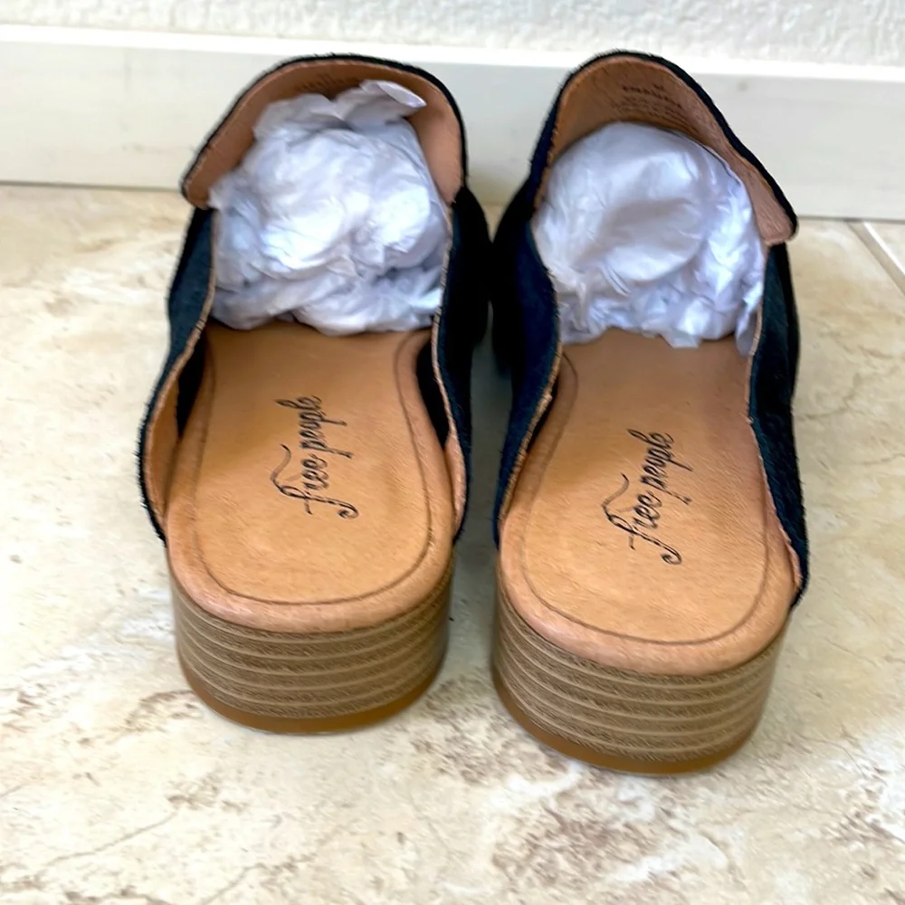 FREE PEOPLE - At ease Black Loafer Mule - sz 42 - Picture 3 of 7